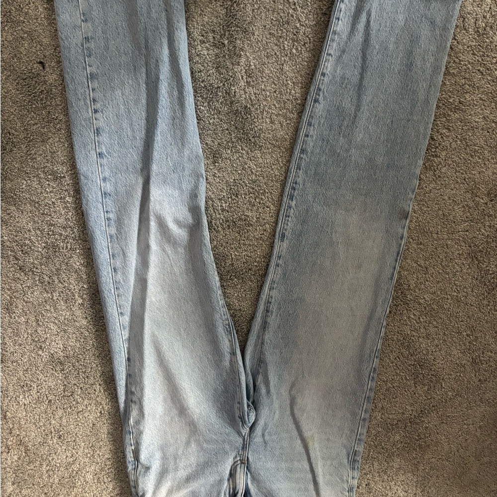 Garage Blue Straight Leg Jeans Classic Denim